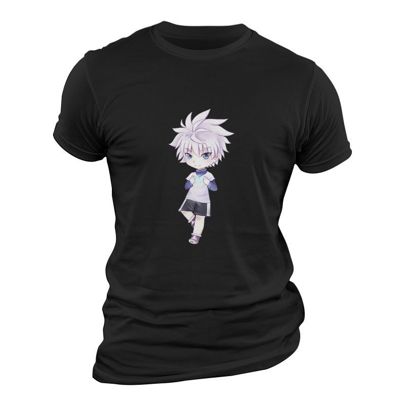 Camiseta Hunter X Hunter Killua Chibi Negro Camiseta Hunter X Hunter Killua Chibi Negro