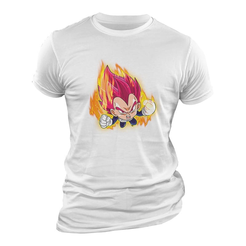 Dragon Ball Super Vegeta SSJ Chibi Camiseta Dragon Ball Super Vegeta SSJ Chibi Camiseta