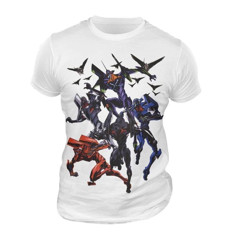 Evangelion Camiseta Todos los Evangelions Evangelion Camiseta Todos los Evangelions