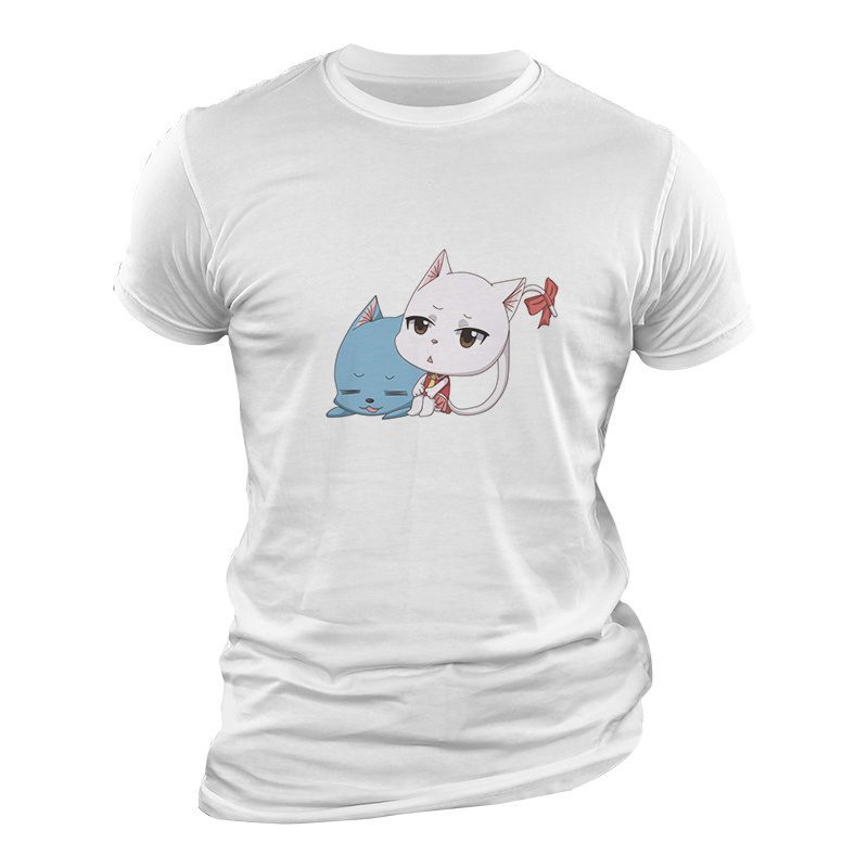 Camiseta Fairy Tail Carla x Happy Camiseta Fairy Tail Carla x Happy