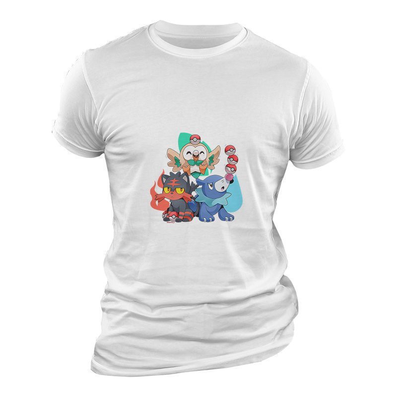 Camiseta Pokémon Starter Alola Camiseta Pokémon Starter Alola