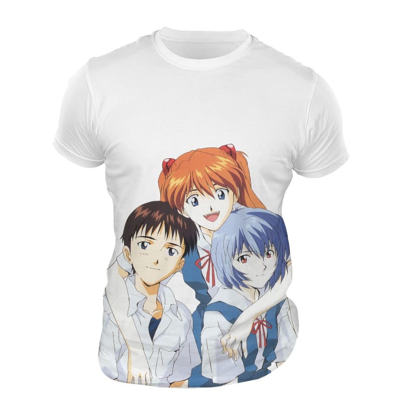 Evangelion Camiseta Asuka x Shinji x Rei Evangelion Camiseta Asuka x Shinji x Rei