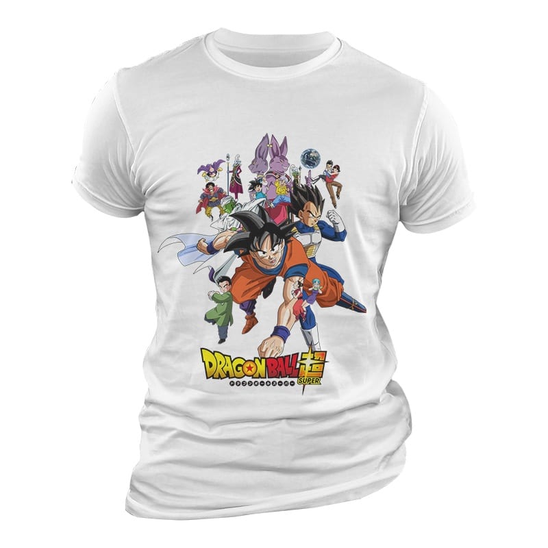 Dragon Ball Super Personajes Camiseta Dragon Ball Super Personajes Camiseta