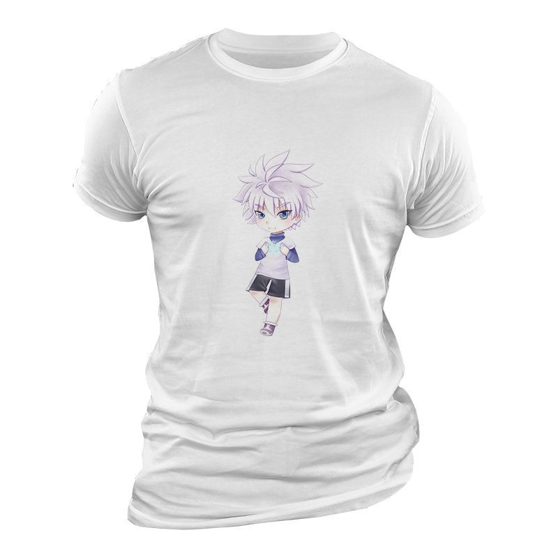 Camiseta Hunter X Hunter Killua Chibi Blanca Camiseta Hunter X Hunter Killua Chibi Blanca