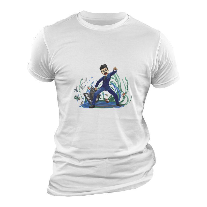 Camiseta Hunter X Hunter Leolio Blanca Camiseta Hunter X Hunter Leolio Blanca