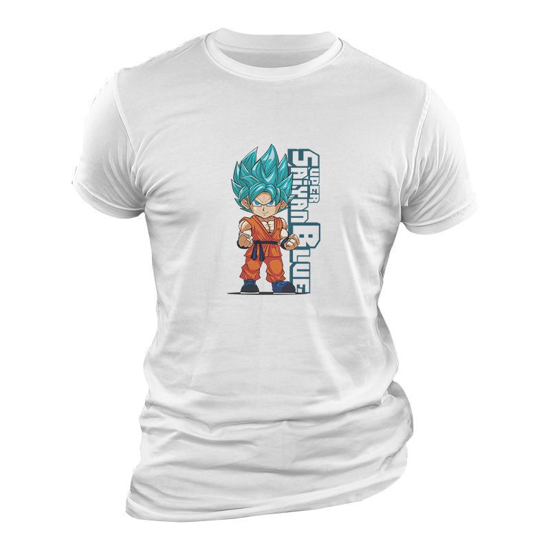 DBS Goku SSJ Azul Chibi Camiseta DBS Goku SSJ Azul Chibi Camiseta