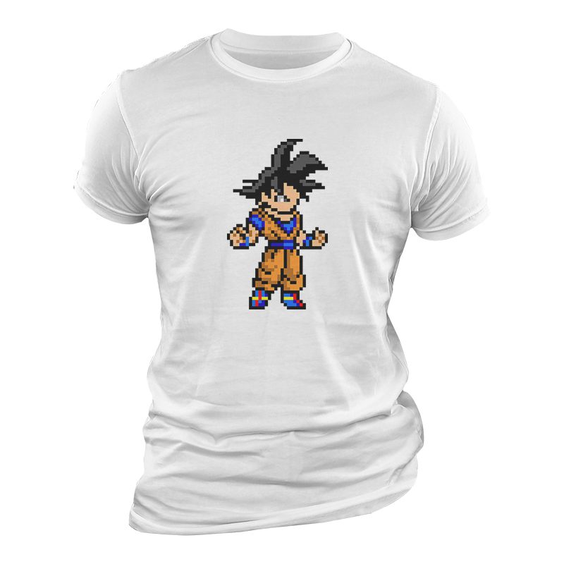 Dragon Ball Goku Pixel Camiseta Dragon Ball Goku Pixel Camiseta