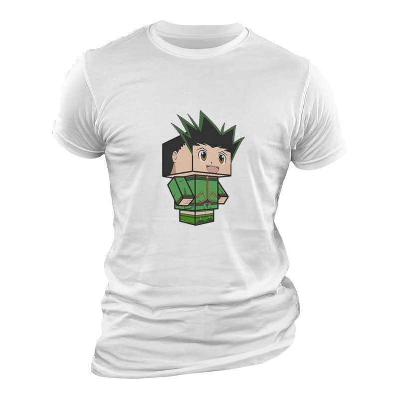 Camiseta Hunter X Hunter Minecraft Blanca Camiseta Hunter X Hunter Minecraft Blanca