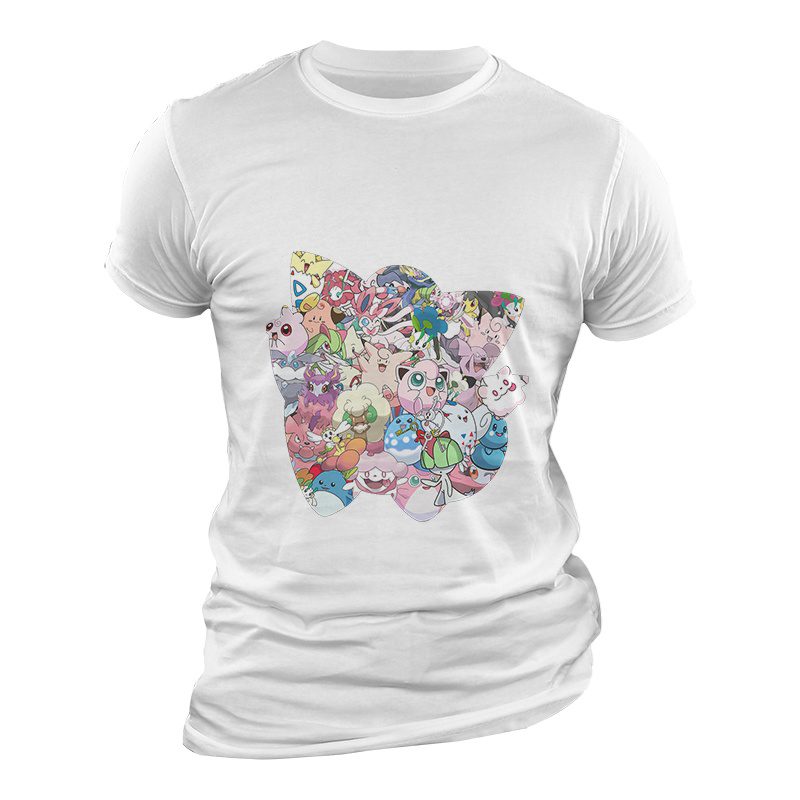 Camiseta Pokémon Fairy Type Camiseta Pokémon Fairy Type