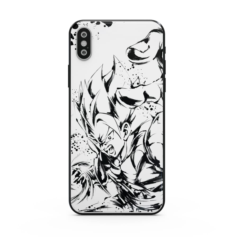 Fundas Dragon Ball Z Blanco y Negro Fundas Dragon Ball Z Blanco y Negro