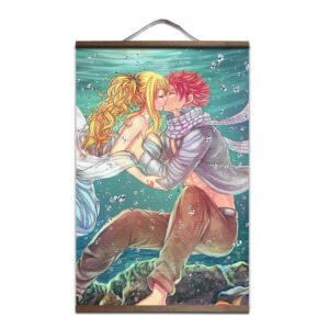 Póster Fairy Tail Lucy Natsu Kiss