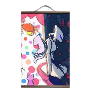 Pokémon Mew x Mewtwo Póster