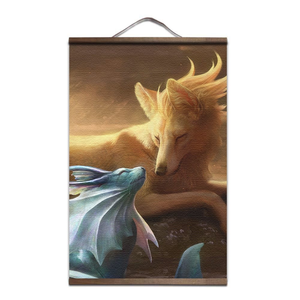 Póster Pokémon Feunard x Aquali Póster Pokémon Feunard x Aquali