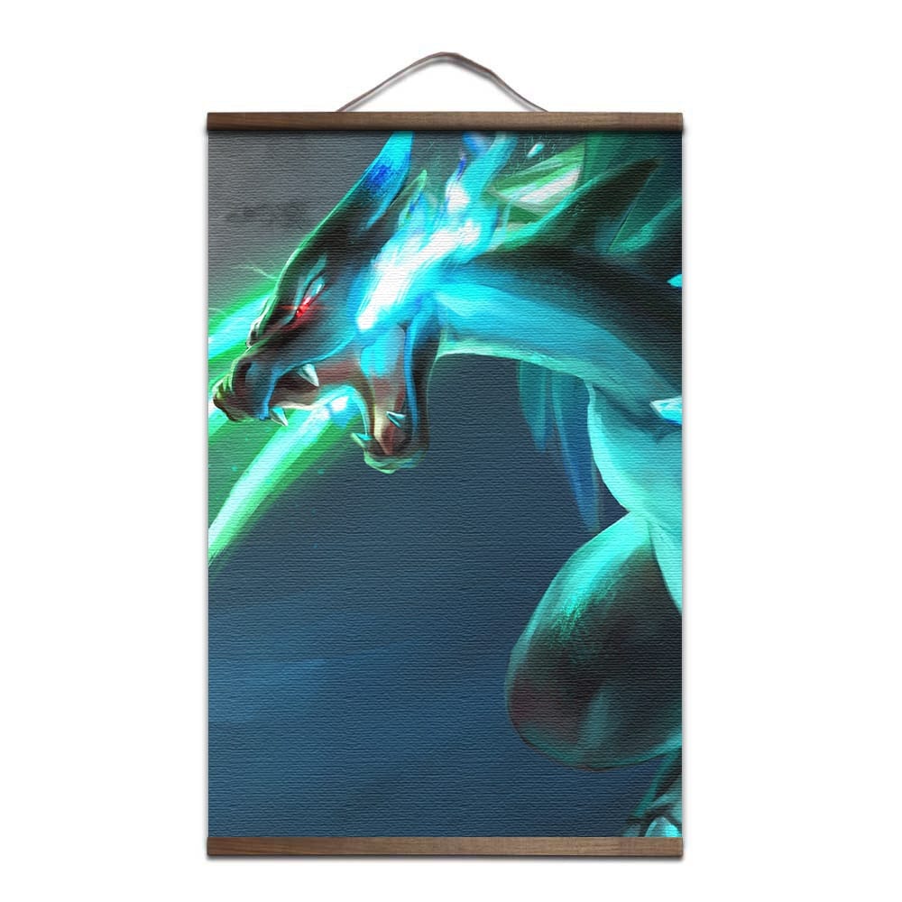 Póster Pokémon Mega-Charizard X Póster Pokémon Mega-Charizard X