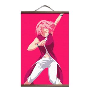 Póster Naruto Sakura Uchiwa