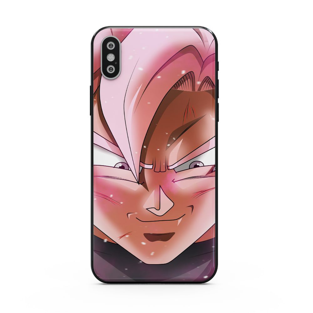 Cascos Dragon Ball Super Black Goku Rose Face Cascos Dragon Ball Super Black Goku Rose Face