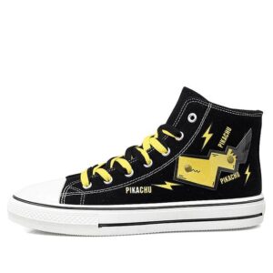 Pokémon Pikachu Negro y Amarillo Zapatos
